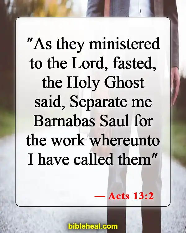 Bible Verses About Listening To The Voice Of God (Acts 13:2)