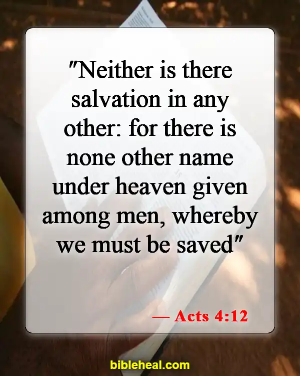 Bible Verse About Accepting Jesus (Acts 4:12)