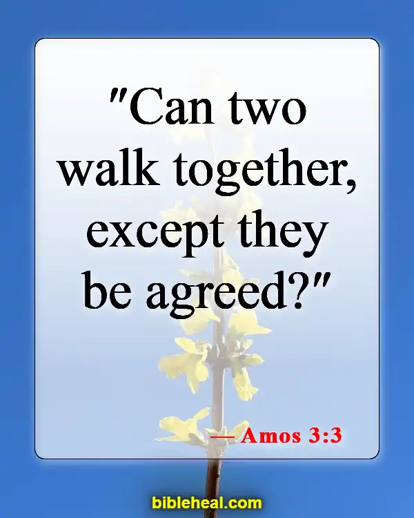 Bible Verses About Choosing Life Partner (Amos 3:3)