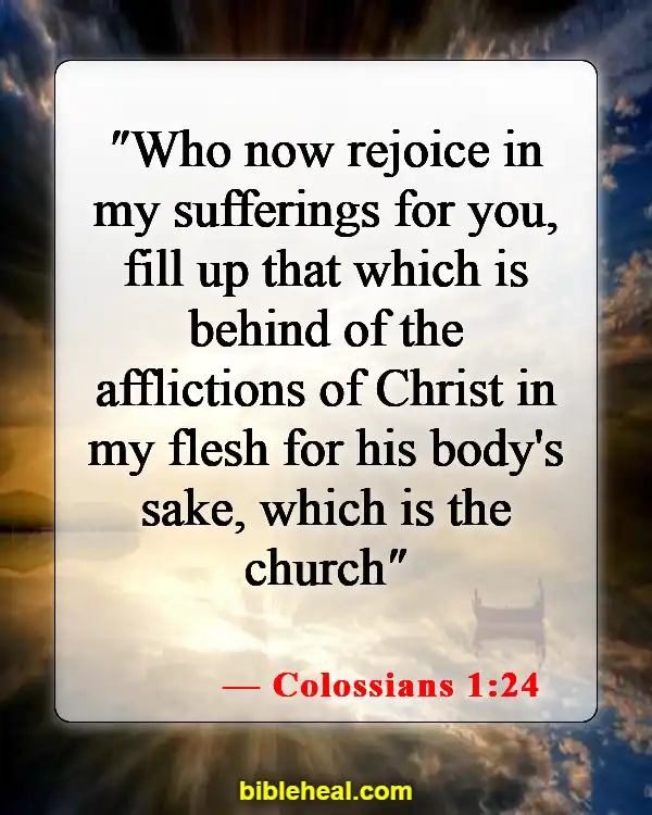 Bible Verse About Being Thankful For Trials (Colossians 1:24)