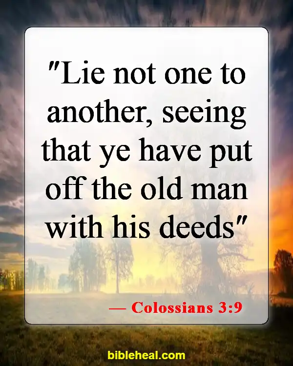 Bible Verses About Liars Going To Hell (Colossians 3:9)