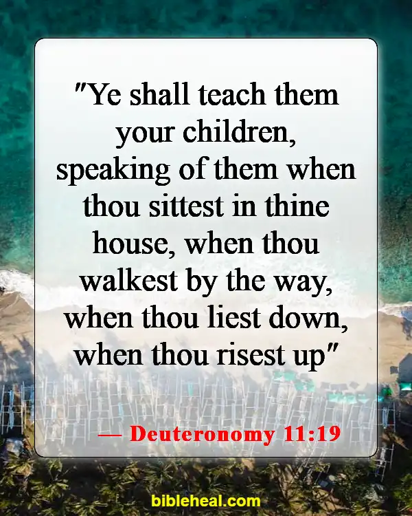 Bible Verse About Concern For The Family And Future Generations (Deuteronomy 11:19)