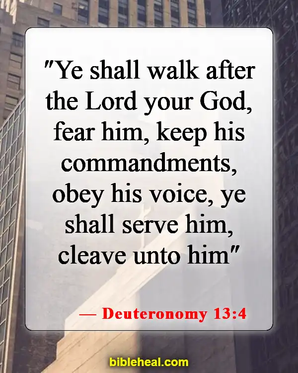 Bible Verses About Listening To The Voice Of God (Deuteronomy 13:4)