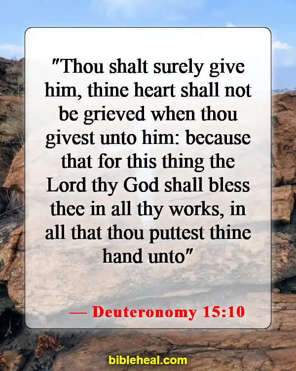 Bible Verses About Spending Money (Deuteronomy 15:10)