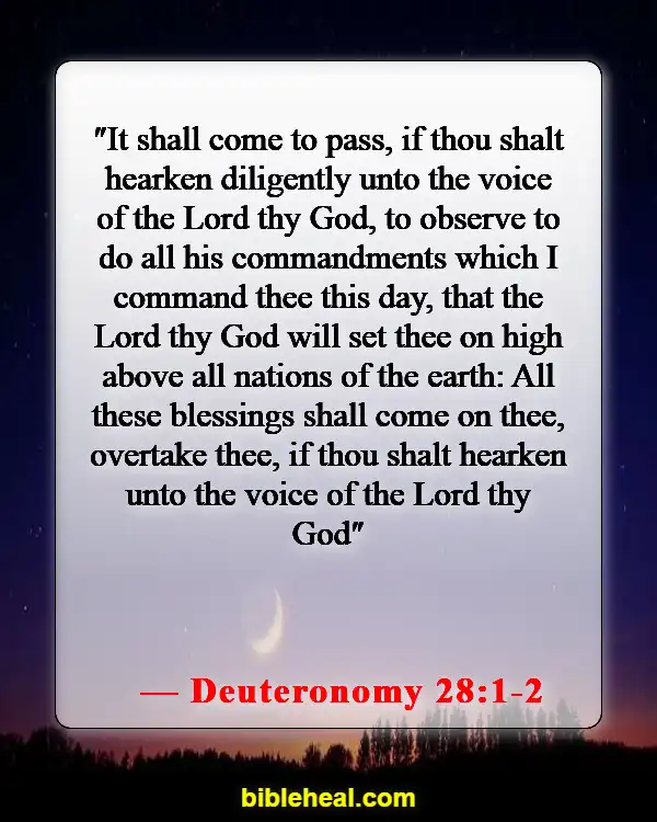 Bible Verses About Listening To The Voice Of God (Deuteronomy 28:1-2)