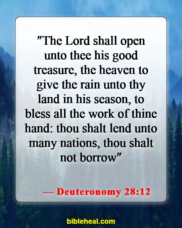 Bible Verses About God's Financial Blessings (Deuteronomy 28:12)