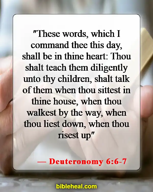 Bible Verses For Grown Son (Deuteronomy 6:6-7)