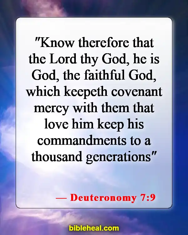 Bible Verse God Loves You Unconditionally (Deuteronomy 7:9)