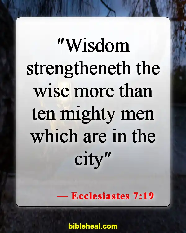 Bible Verses About Wise Woman (Ecclesiastes 7:19)