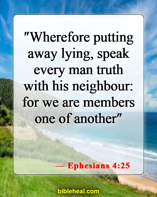 Bible Verses About Liars Going To Hell (Ephesians 4:25)