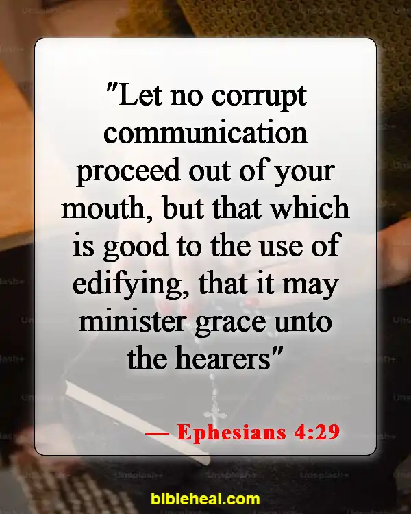 Bible Verses About Being Careful What You Say (Ephesians 4:29)