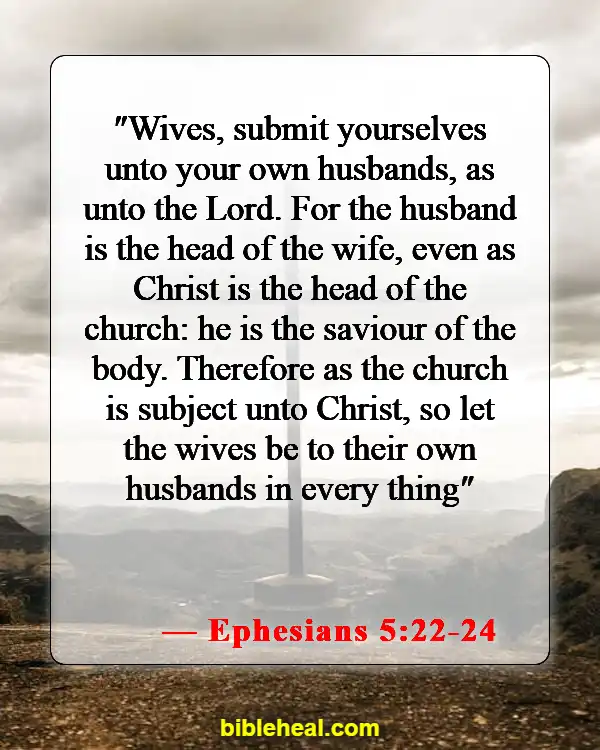 Bible Verses About Wise Woman (Ephesians 5:22-24)