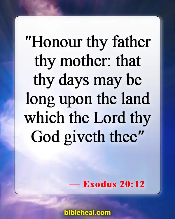 Bible Verse About Concern For The Family And Future Generations (Exodus 20:12)