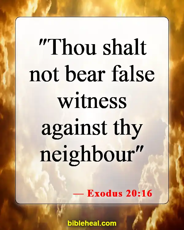 Bible Verses About Liars Going To Hell (Exodus 20:16)