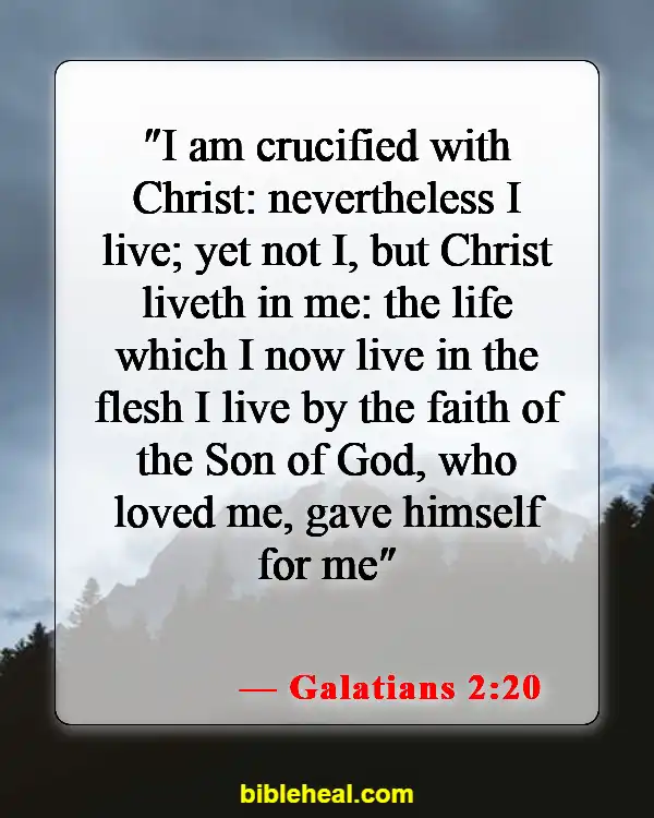 Bible Verses About Living Life To The Fullest  (Galatians 2:20)