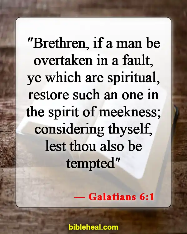 Bible Verses On How To Deal With Anger (Galatians 6:1)