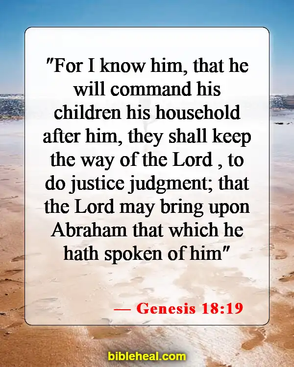 Bible Verse About Concern For The Family And Future Generations (Genesis 18:19)