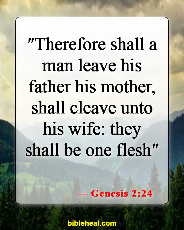 Bible Verses About Mistreating Your Wife (Genesis 2:24)