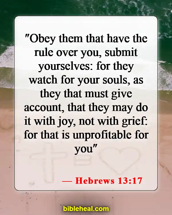 Bible Verses About Commitment To Ministry (Hebrews 13:17)