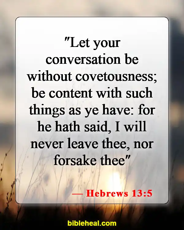 Bible Verses When You Feel Defeated (Hebrews 13:5)