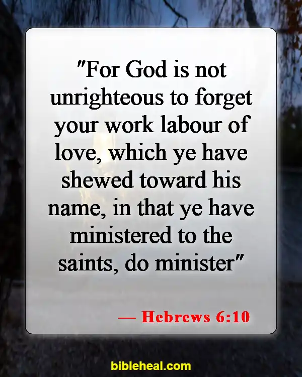 Bible Verses About Commitment To Ministry (Hebrews 6:10)