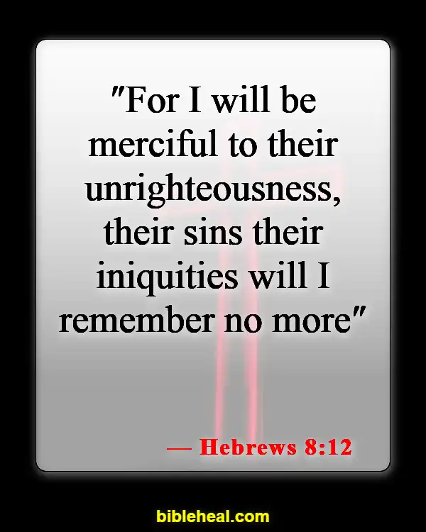 Bible Verse About Only God Can Forgive Sins (Hebrews 8:12)