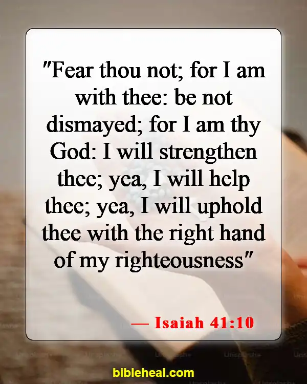 Bible Verses About Satan's Distractions (Isaiah 41:10)