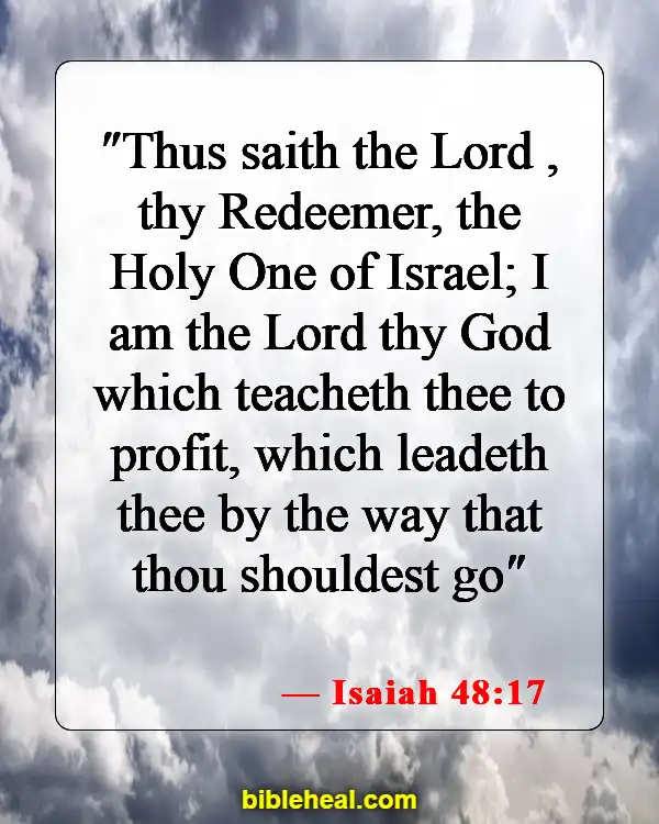 Bible Verses About Listening To The Voice Of God (Isaiah 48:17)