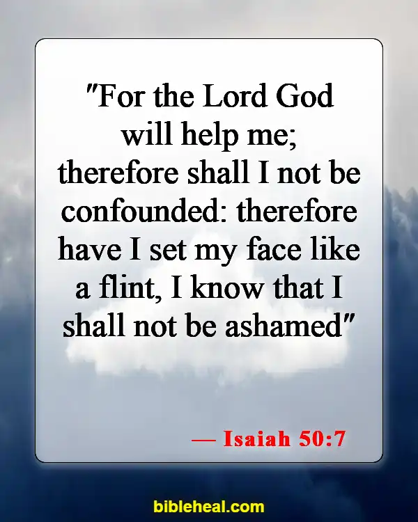 Bible Verses When You Feel Defeated (Isaiah 50:7)