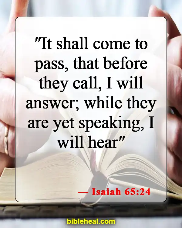 Bible Verse About Waiting For Answered Prayer (Isaiah 65:24)