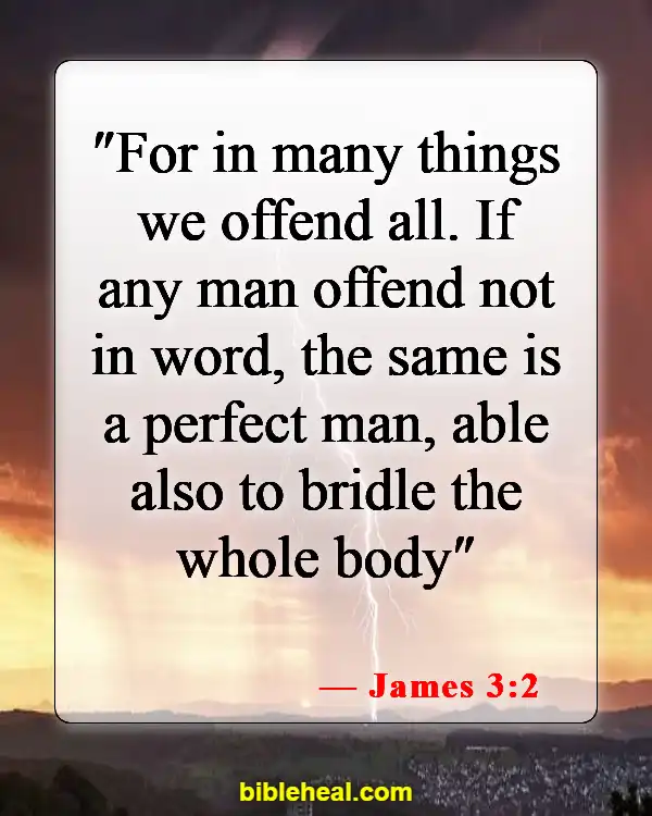 Bible Verses About Temperance (James 3:2)