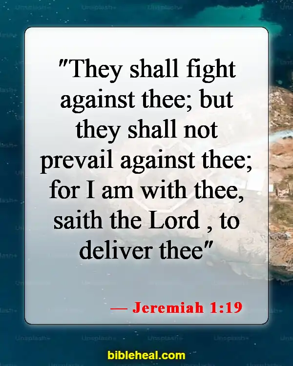 Bible Verses On Deliverance From Evil Spirits (Jeremiah 1:19)