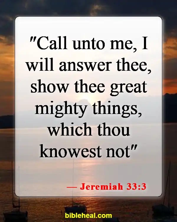 Bible Verse About Waiting For Answered Prayer (Jeremiah 33:3)