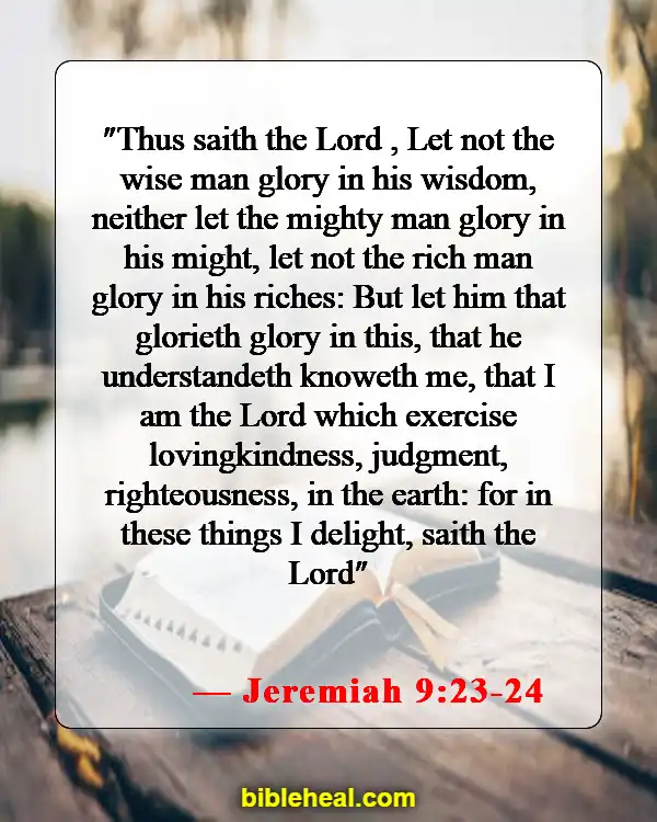 Bible Verses About Spending Money (Jeremiah 9:23-24)