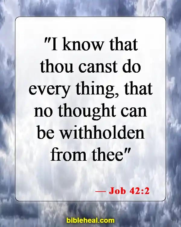 Bible Verses About God’s Sovereignty (Job 42:2)