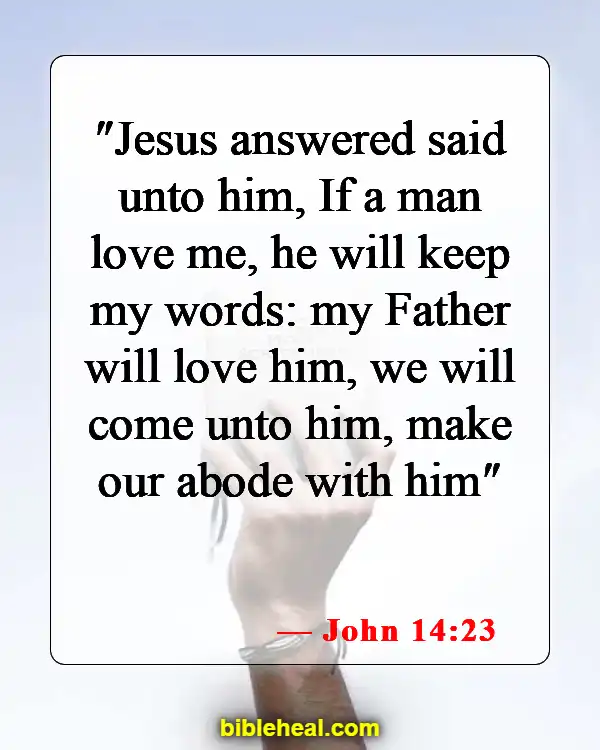 Bible Verse About Accepting Jesus (John 14:23)