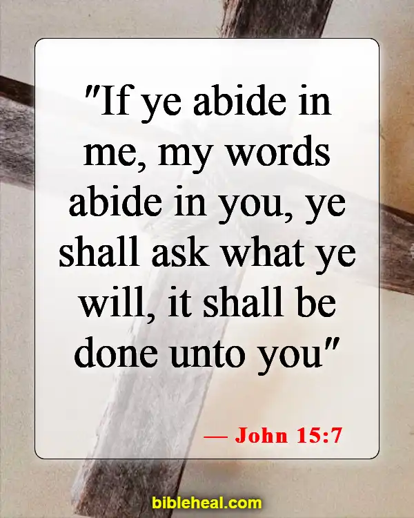 Bible Verse About Waiting For Answered Prayer (John 15:7)