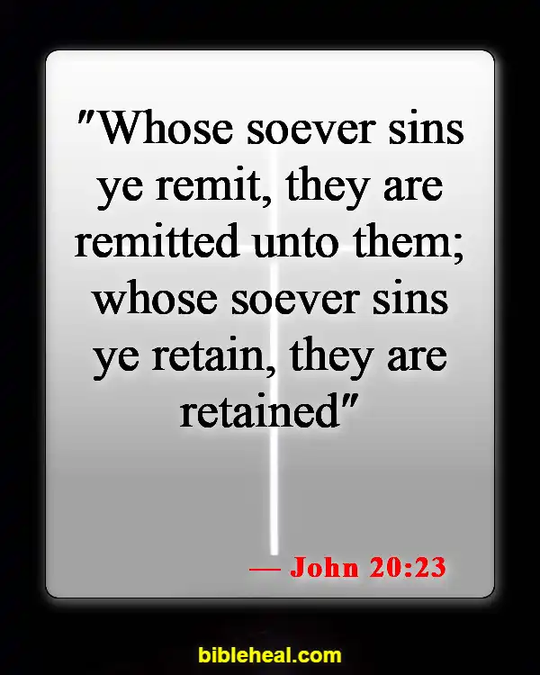 Bible Verse About Only God Can Forgive Sins (John 20:23)