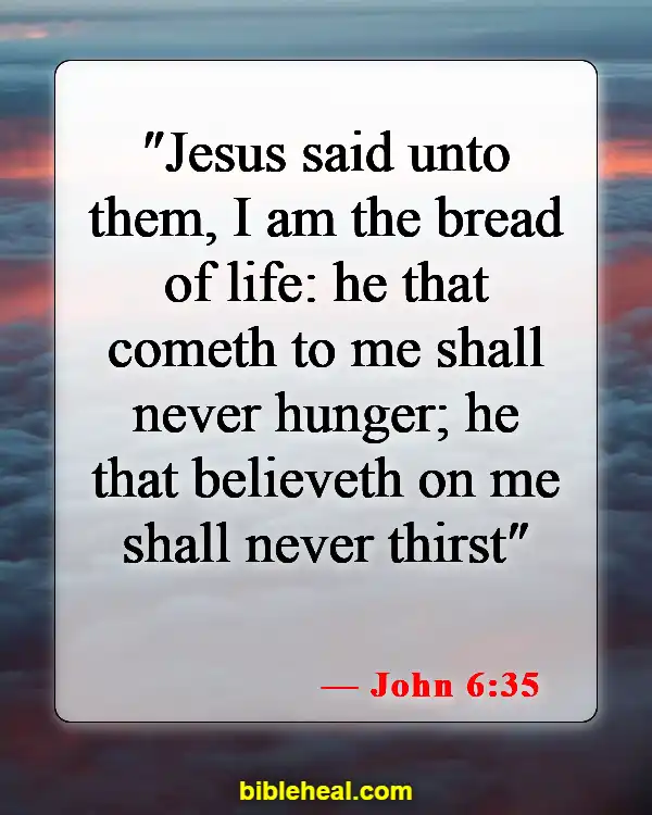 Bible Verse About Accepting Jesus (John 6:35)