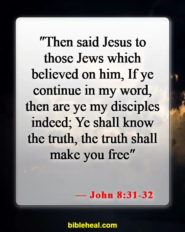 Bible Verse About Accepting Jesus (John 8:31-32)