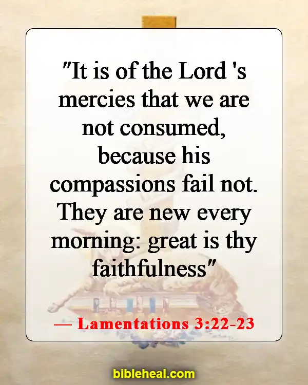 Bible Verses To Read When Feeling Defeated (Lamentations 3:22-23)