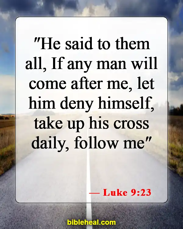 Bible Verse About Accepting Jesus (Luke 9:23)