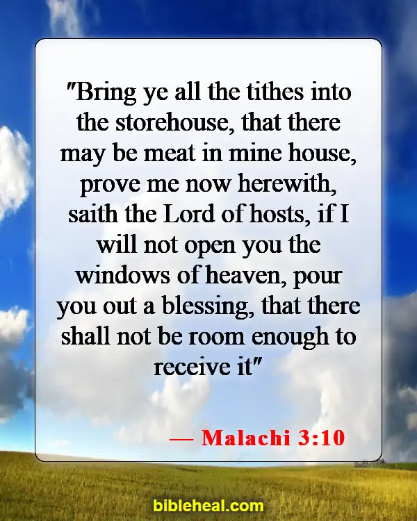 Bible Verse About Being Wise With Money (Malachi 3:10)