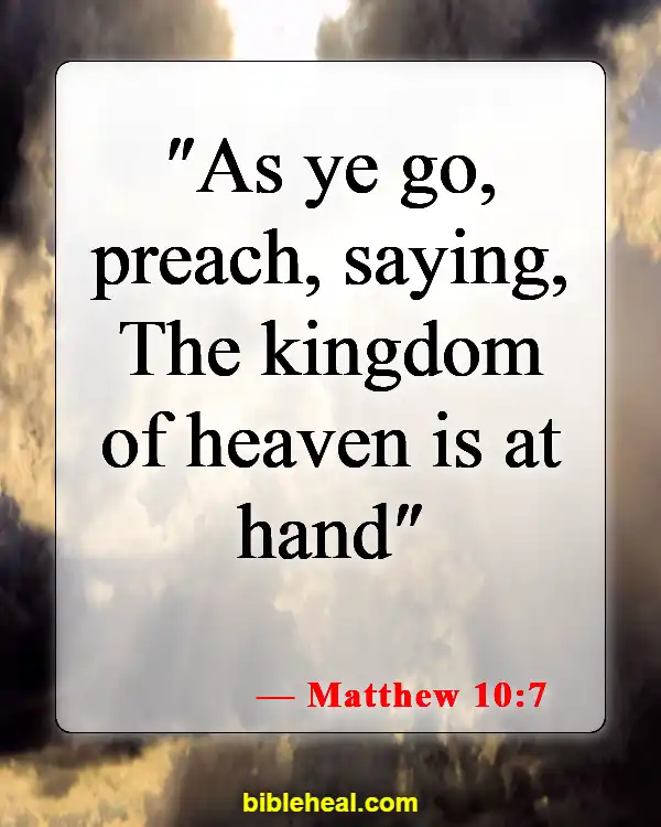 Bible Verses About Reaching Out To The Lost (Matthew 10:7)