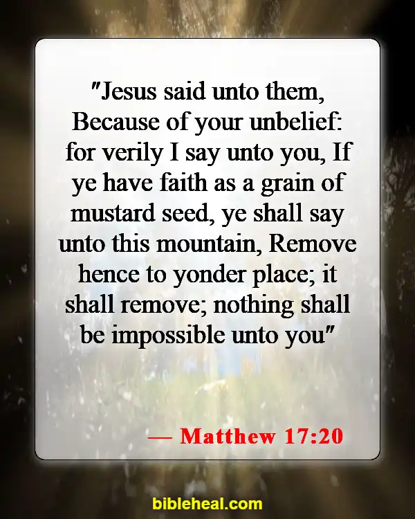 Bible Verse About Doing Great Things (Matthew 17:20)