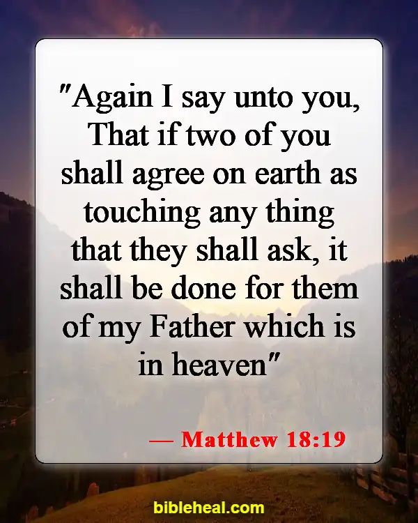 Bible Verse About Waiting For Answered Prayer (Matthew 18:19)