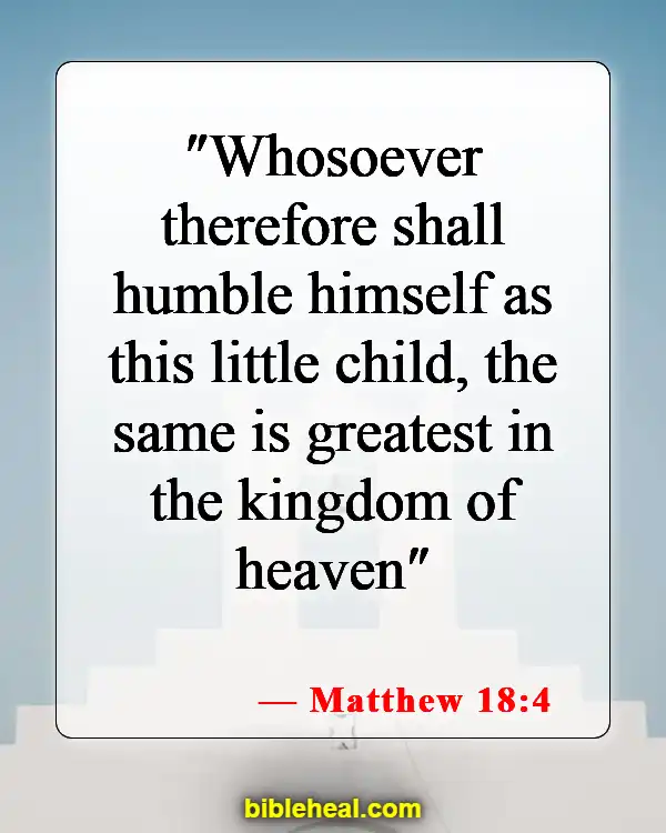 Bible Verse Humble Yourself Under The Mighty Hand Of God (Matthew 18:4)