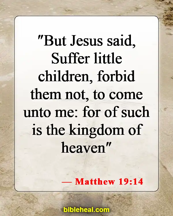 Bible Verse About Concern For The Family And Future Generations (Matthew 19:14)