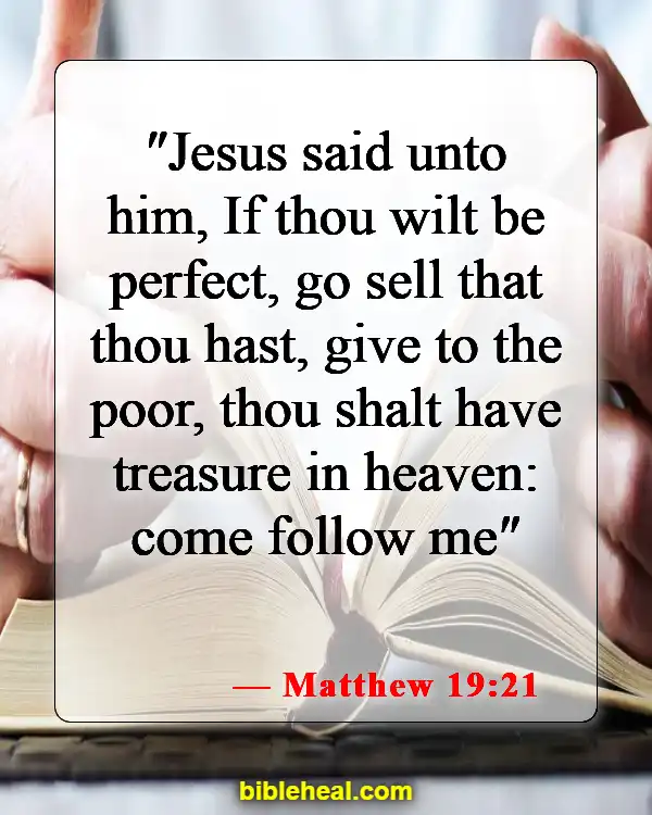 Bible Verses About Spending Money (Matthew 19:21)