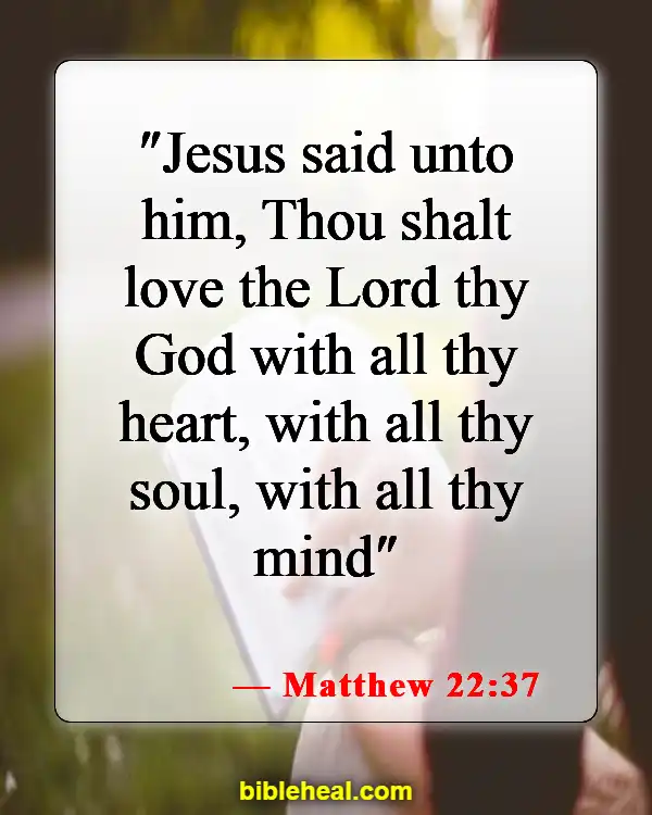 Bible Verse About Renewing Your Mind (Matthew 22:37)